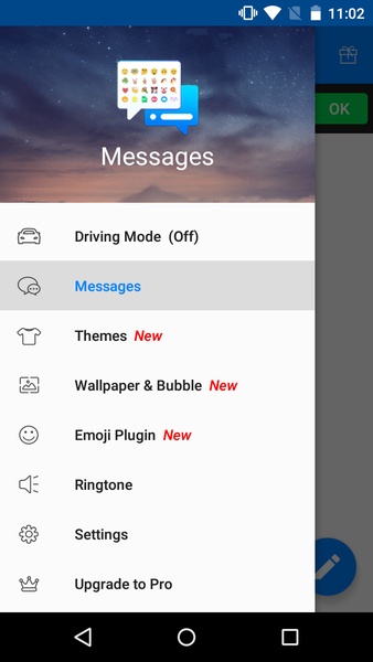 Messenger de SMS - Mensajes Captura de pantalla 1