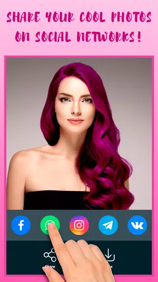 Hair Color Changer Screenshot 3