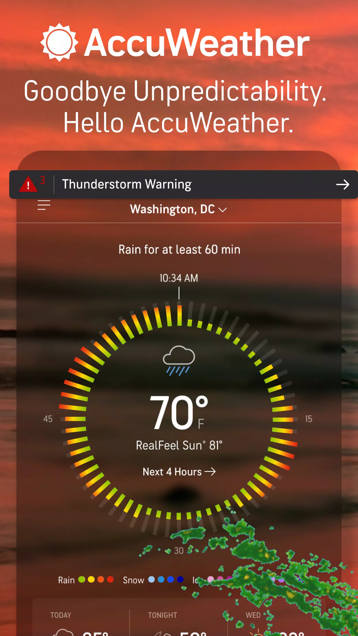 AccuWeather スクリーンショット 0