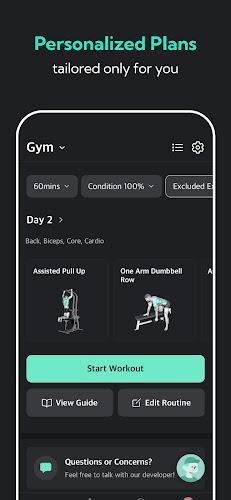 Planfit AI Gym Workout Plans 스크린샷 3