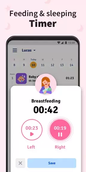 Baby Tracker - Breastfeeding应用截图第1张