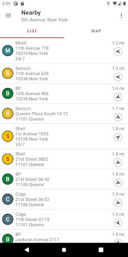 Schermata Gas Station & Fuel Finder 0