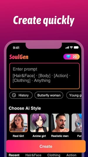 SoulGen AI স্ক্রিনশট 3