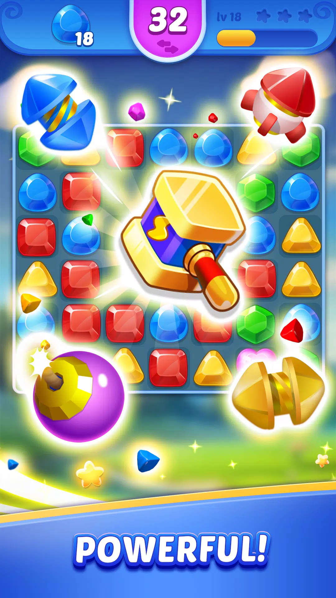 Jewel Blast Time - Match 3 Capture d'écran 1