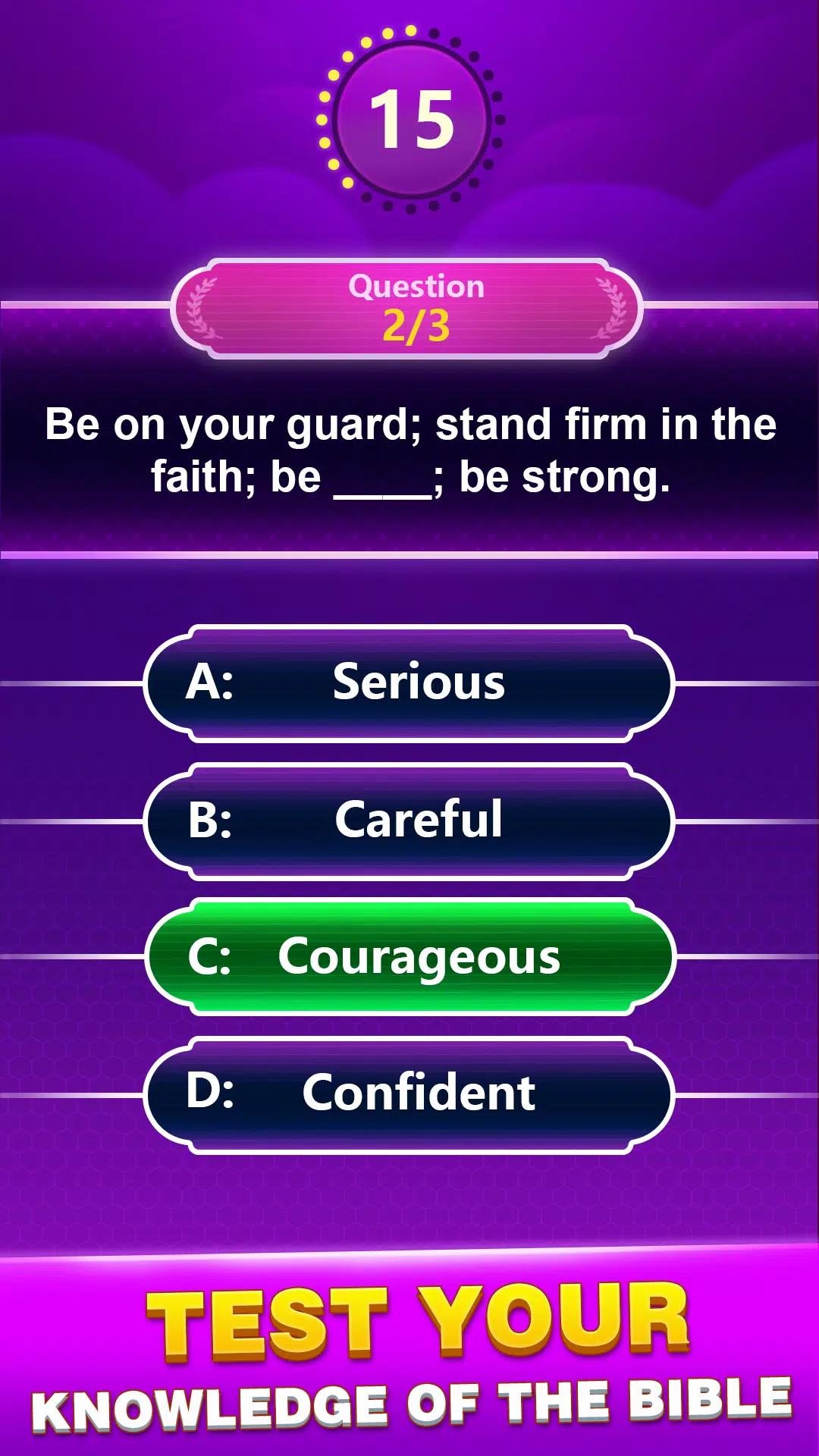 Bible Trivia Screenshot 2