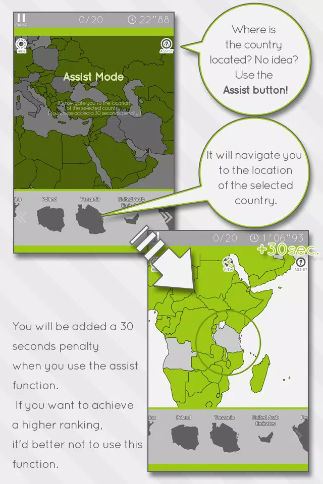 E. Learning World Map Puzzle 스크린샷 2