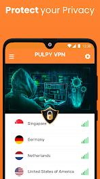 Pulpy VPN Unlimited VPN Proxy Tangkapan skrin 3