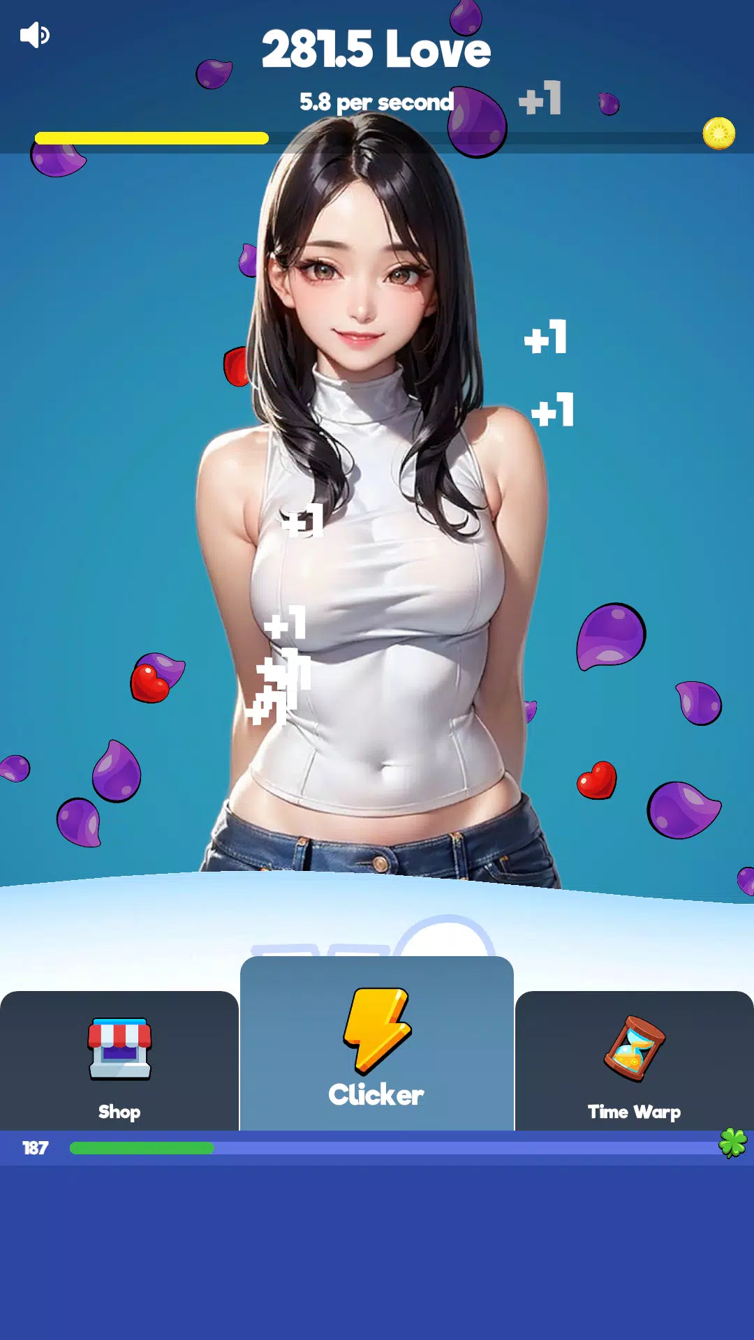 Sexy touch girls: idle clicker スクリーンショット 0