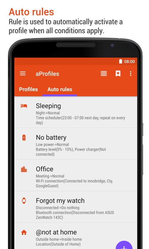 aProfiles - Auto tasks Captura de pantalla 1