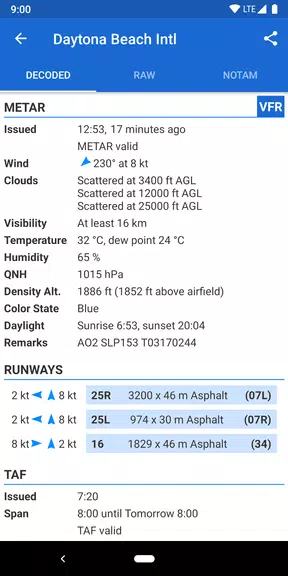 Avia Weather - METAR & TAF ဖန်သားပြင်ဓာတ်ပုံ 1