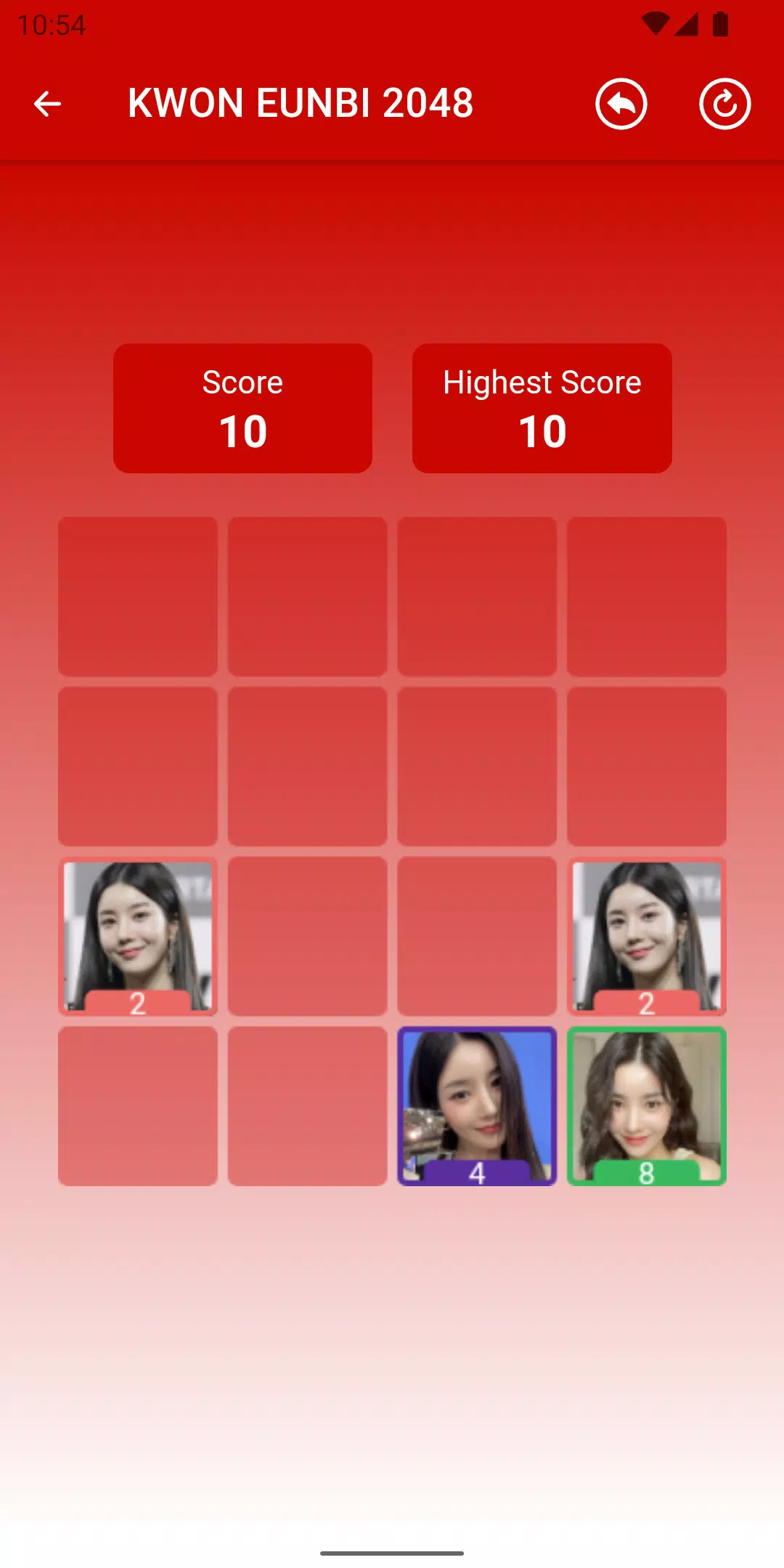 KWON EUNBI 2048 Game Zrzut ekranu 2