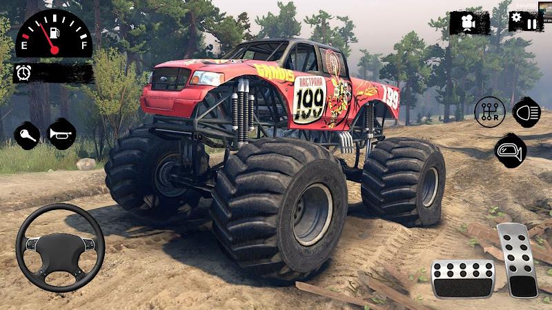 Hillock Monster Truck Driving स्क्रीनशॉट 0