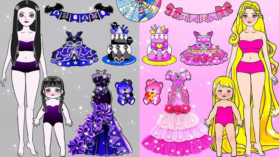 Paper Dolls Diary DIY Dress Up Ekran Görüntüsü 1