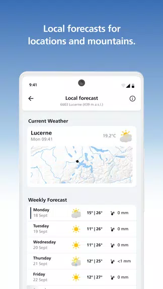 MeteoSwiss 스크린샷 2