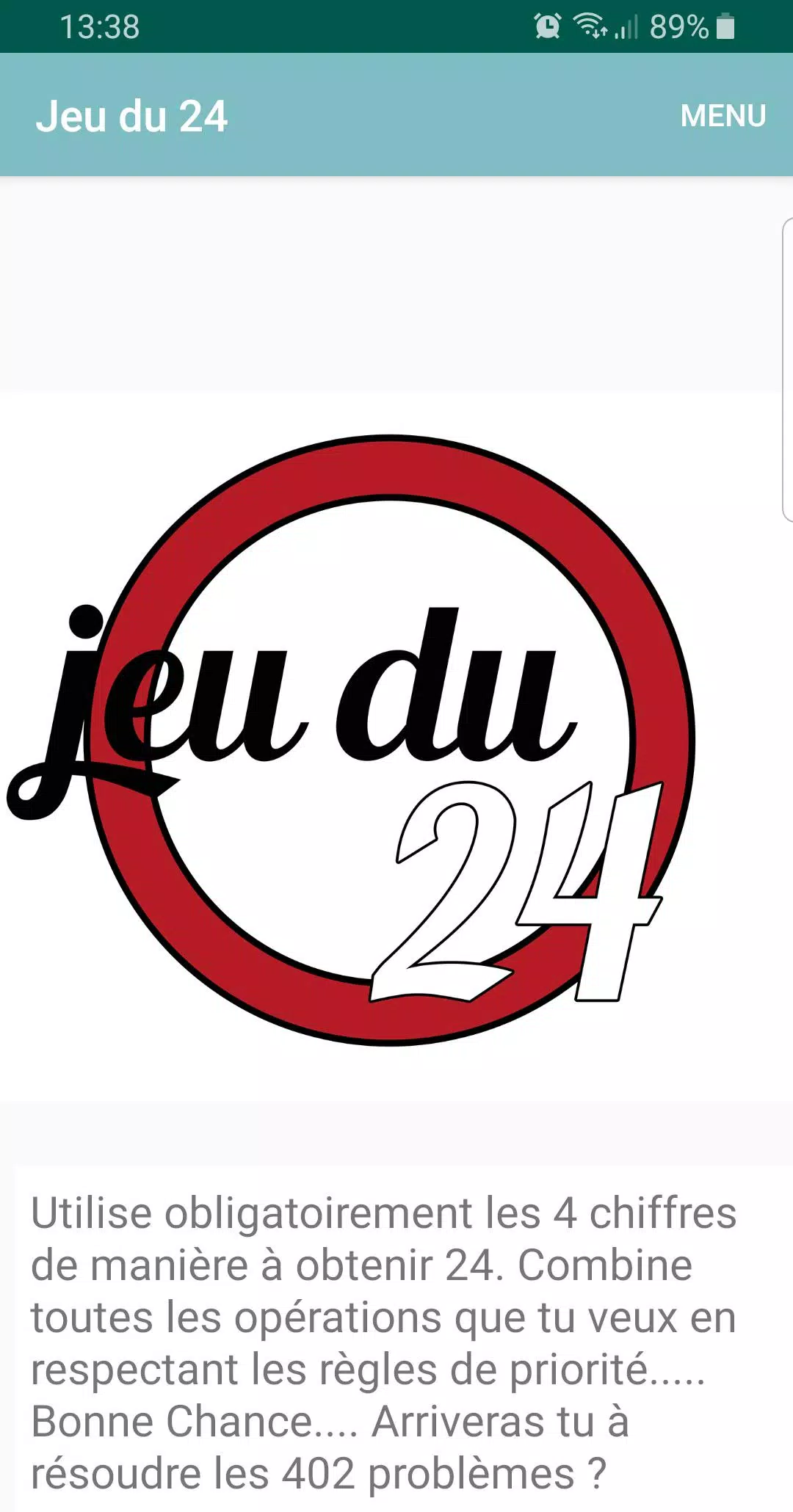 Jeu du 24 Captura de pantalla 0