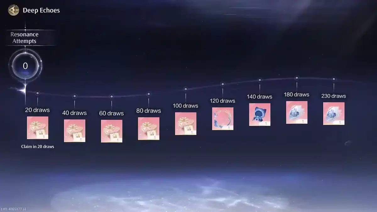 Deep Echoes rewards example