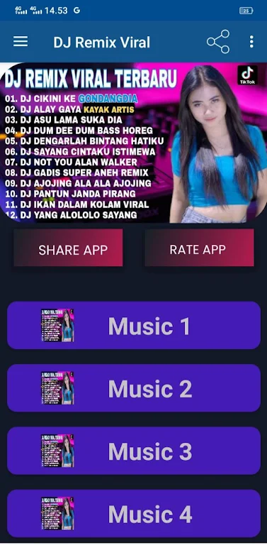 Lagu DJ Lengkap Offline 2024 Zrzut ekranu 1