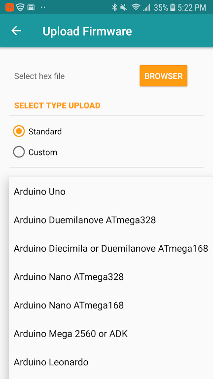 Arduino Hex Uploader-Bin/Hex Screenshot 2