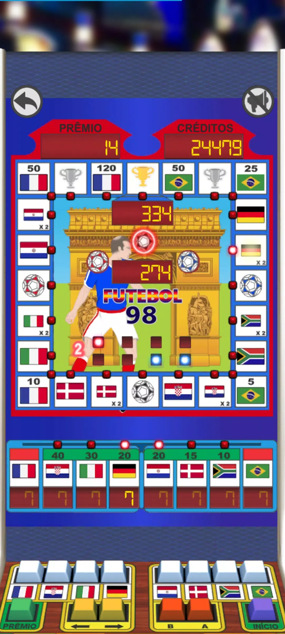 Football 98 Slot Machine Captura de pantalla 1