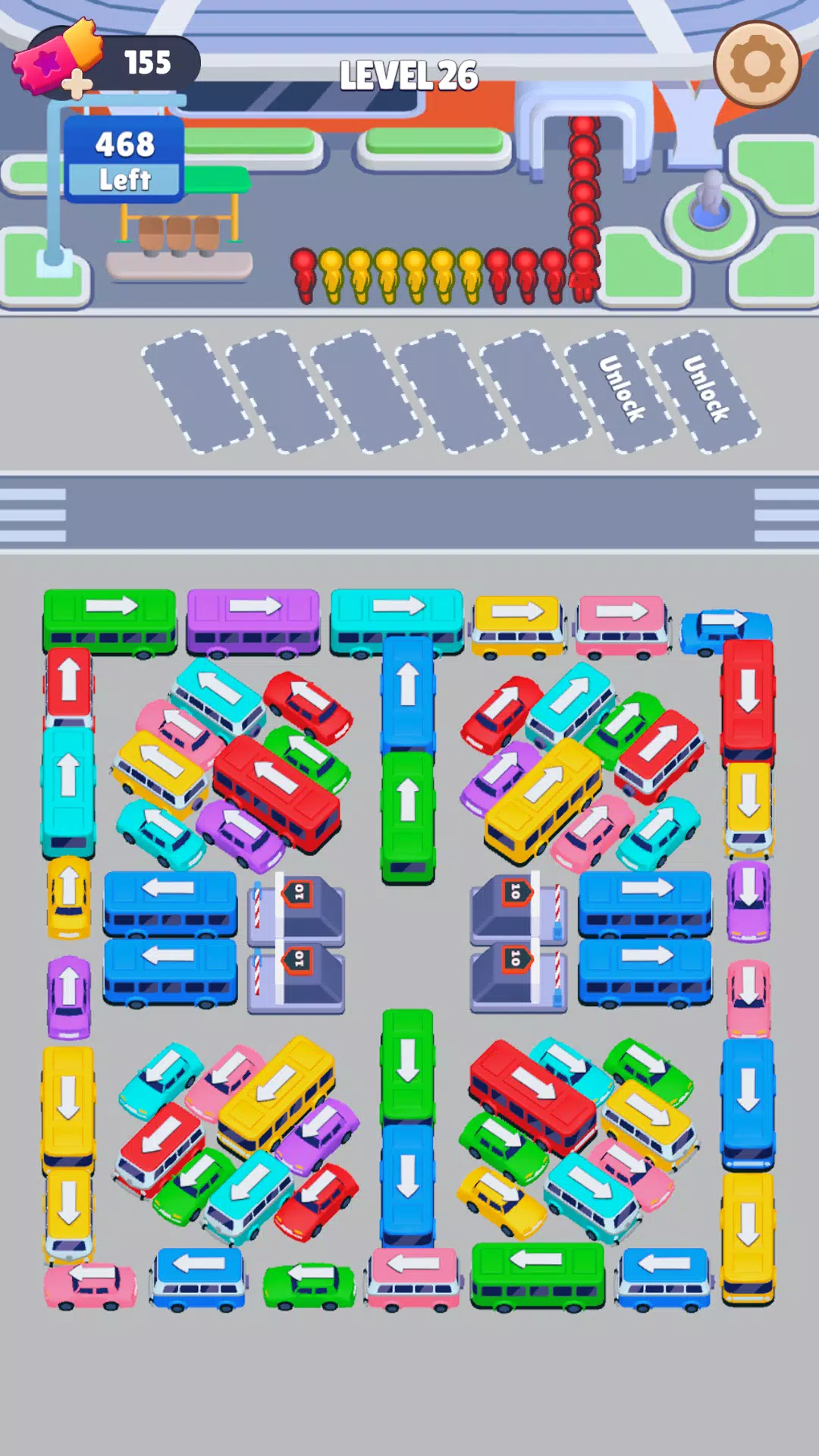 Bus Sort: Car Parking Jam Capture d'écran 0