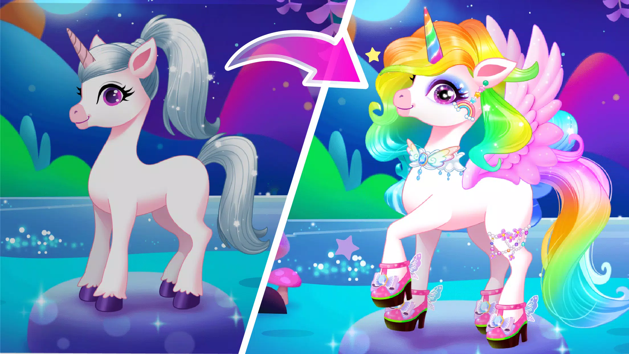 Unicorn Dress up Captura de tela 3