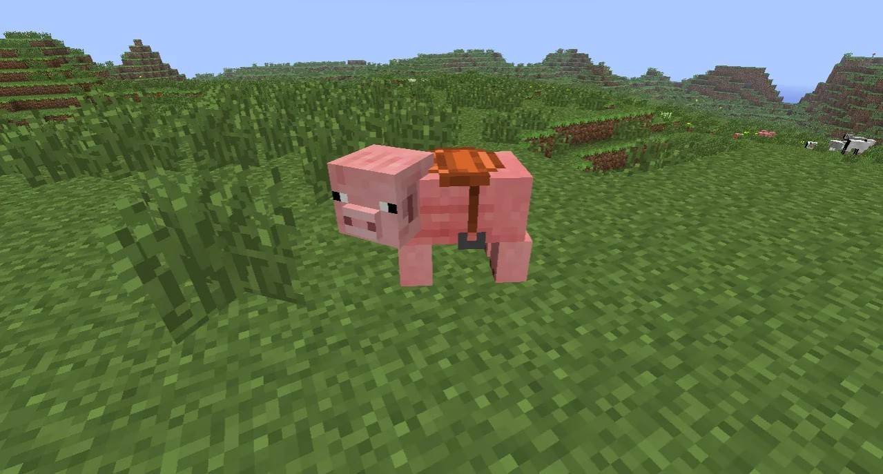 Find a pink friend and saddle up