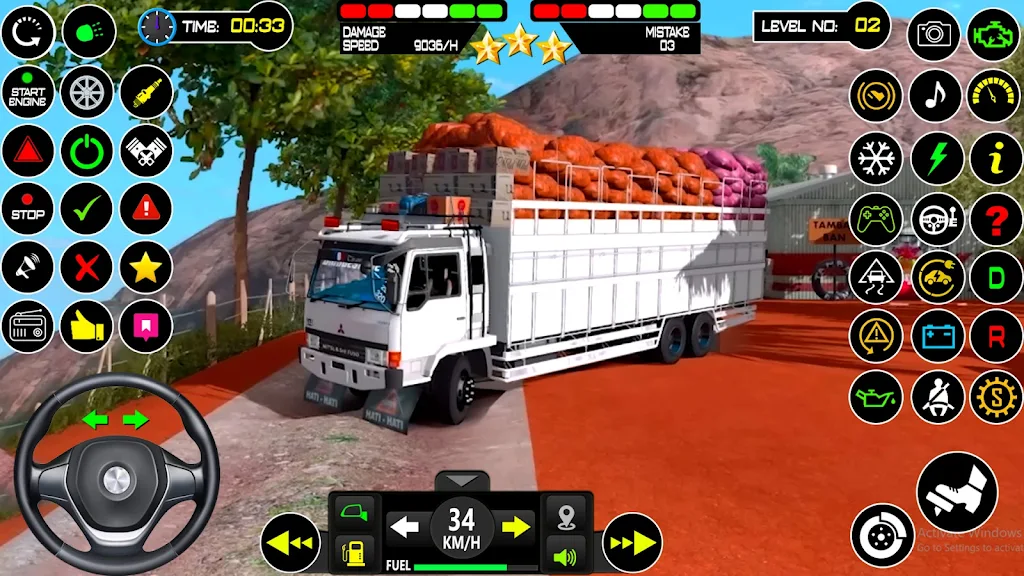 US Mud Truck Transport Game 3D スクリーンショット 1