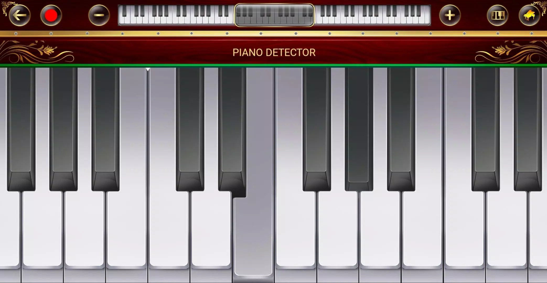 Piano Detector Capture d'écran 1