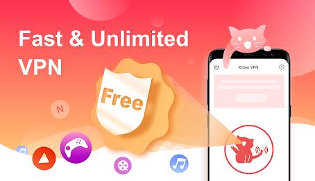 VPN Kitten: Free Unlimited VPN Proxy & Secure WiFi स्क्रीनशॉट 0