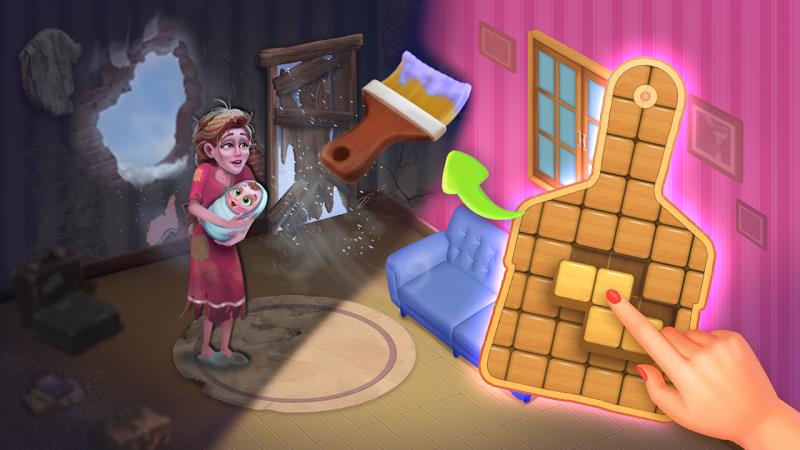 My Dream home & Block Puzzle Zrzut ekranu 1