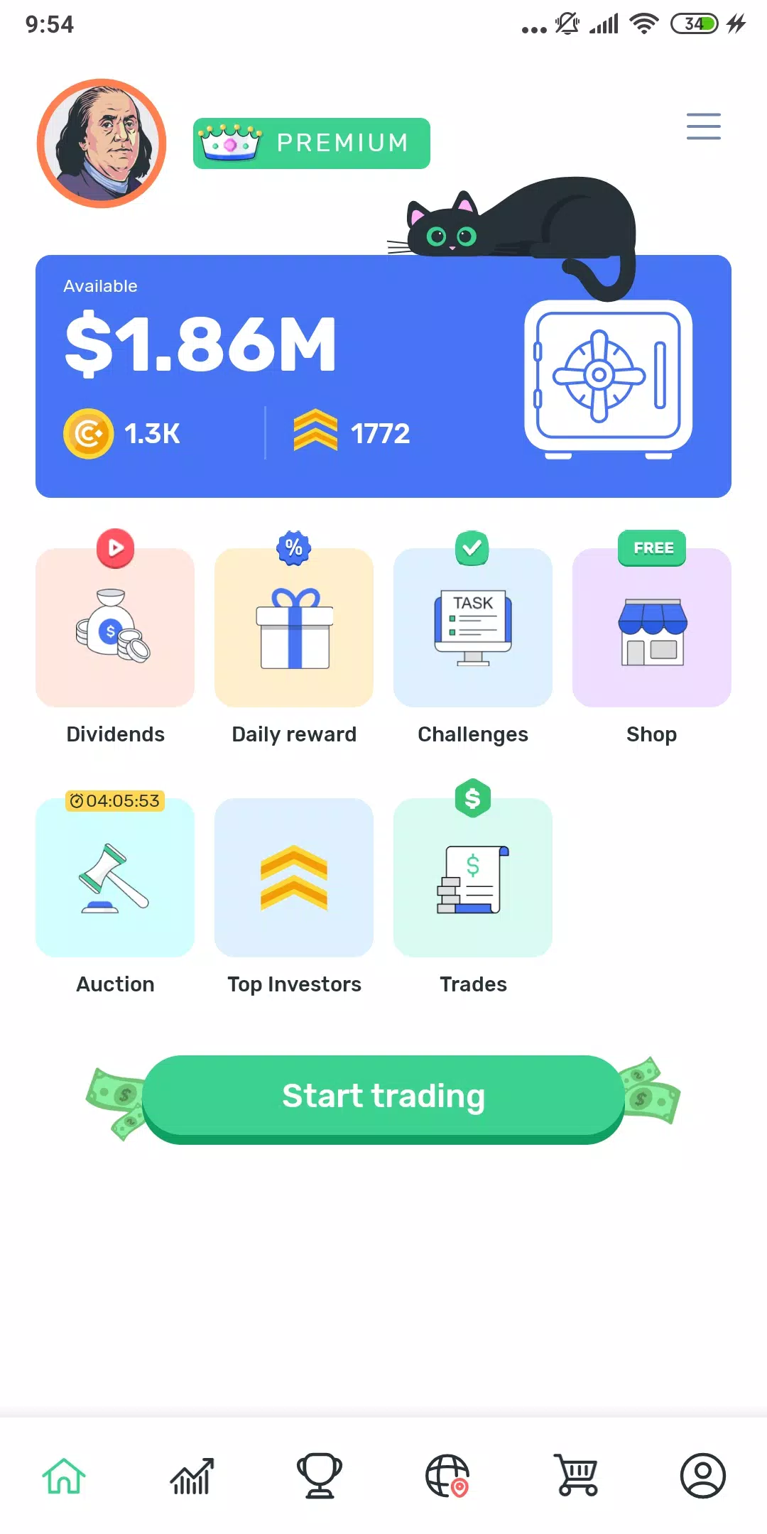 Cryptomania —Trading Simulator स्क्रीनशॉट 0