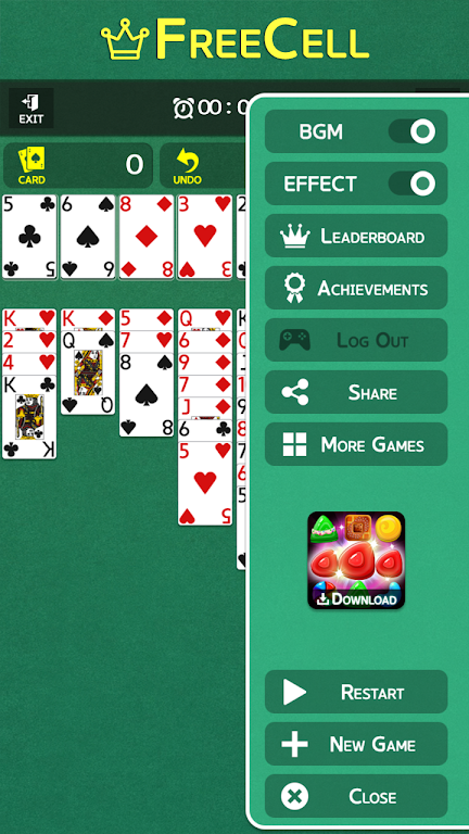 FreeCell - Classic Card Game ภาพหน้าจอ 3