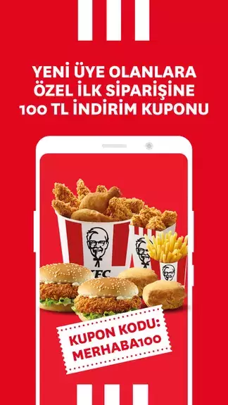 KFC Türkiye – Yemek Siparişi Скриншот 1