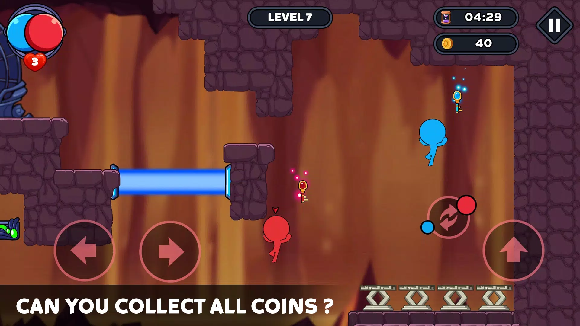 Stick World: Red Blue Journey Schermafbeelding 0