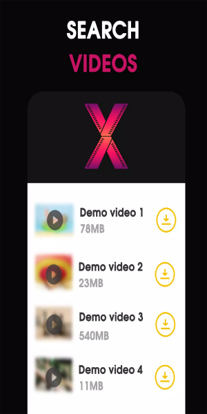 X Sexy Video Downloader Ảnh chụp màn hình 1