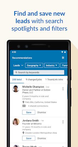 LinkedIn Sales Navigator Screenshot 1