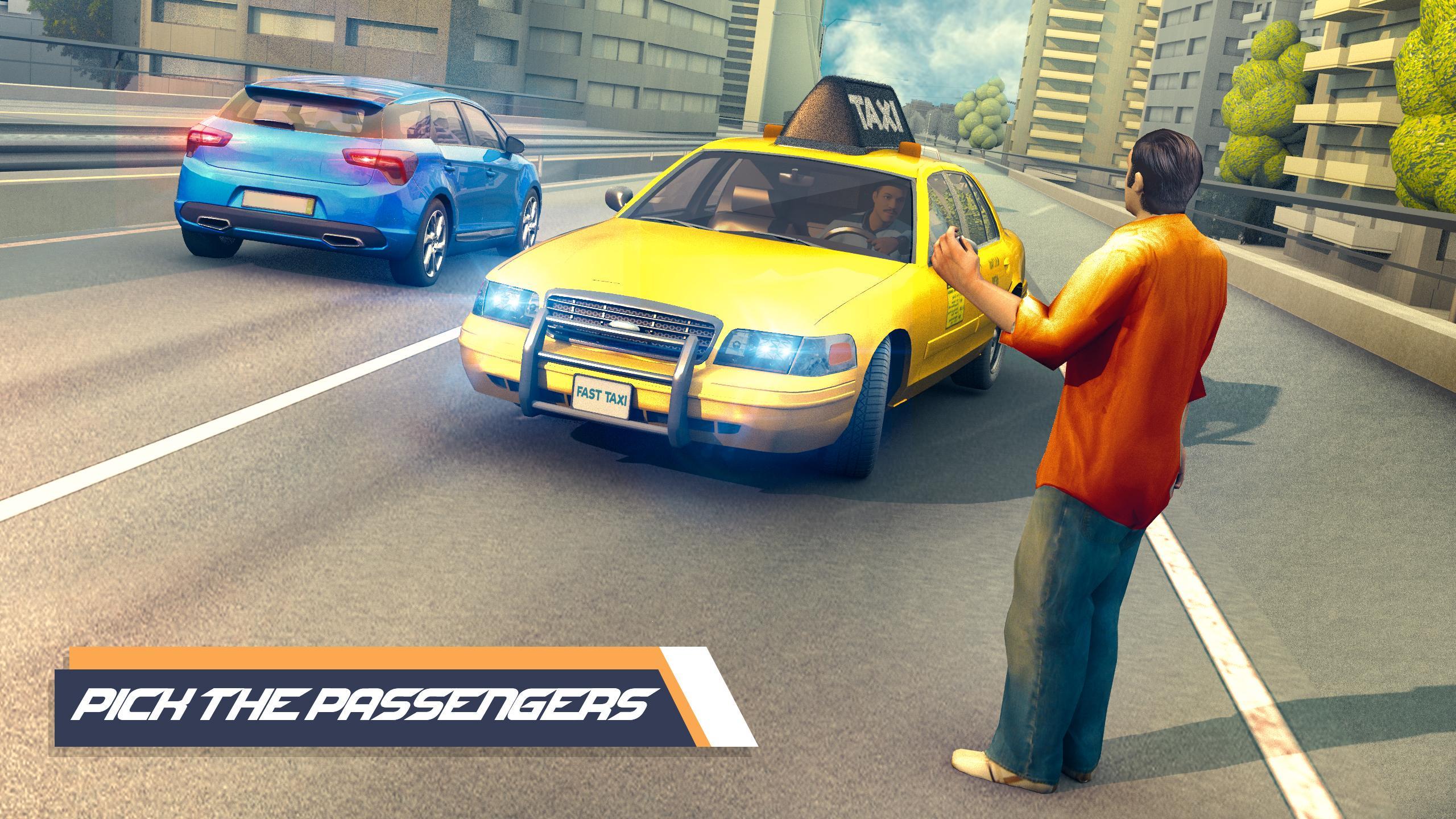 US City Taxi Games - Car Games Ekran Görüntüsü 0