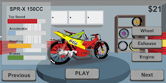 Indonesia Drag Bike Racing 3D應用截圖第0張