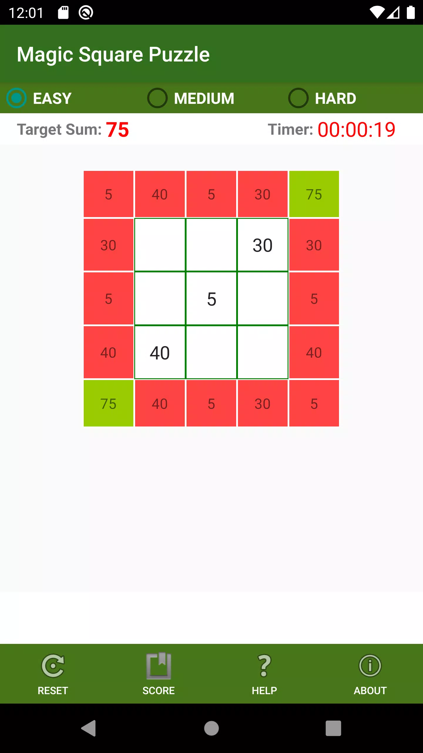 Magic Square Puzzle Zrzut ekranu 1