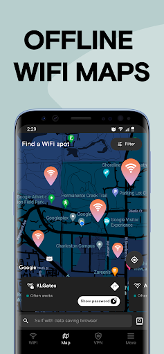 WiFi Password Map Instabridge ภาพหน้าจอ 1