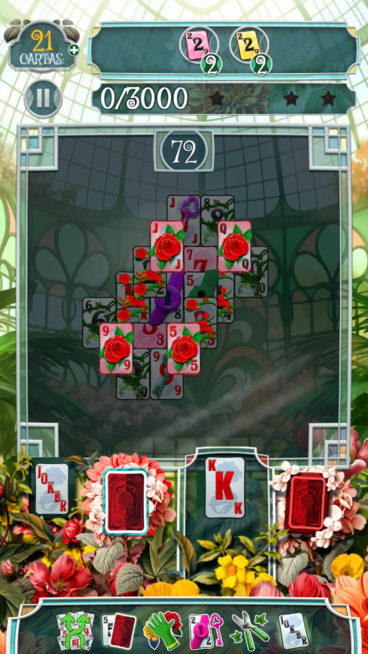 Schermata Greenhouse Solitaire TriPeaks 3