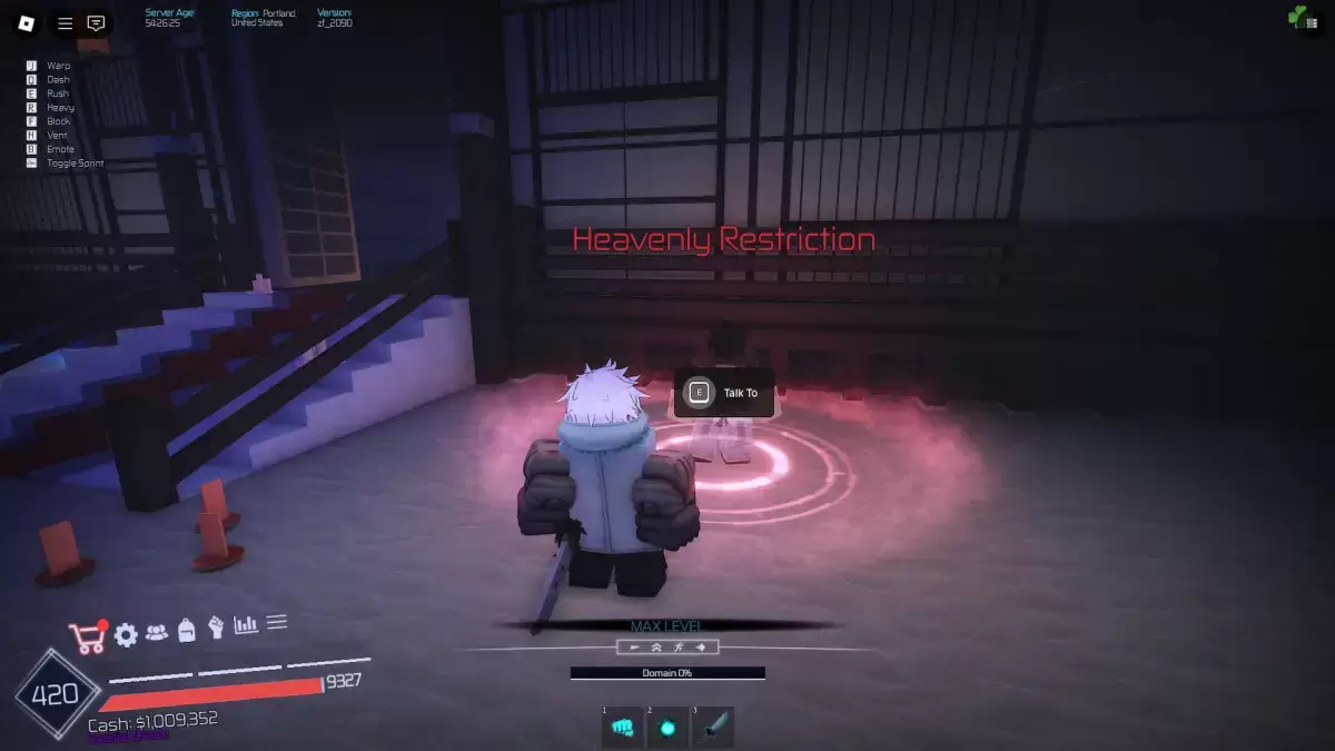 Hạn chế trên trời NPC trong Jujutsu Infinite