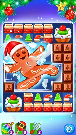 Christmas Cookie: Match 3 Game Ảnh chụp màn hình 2