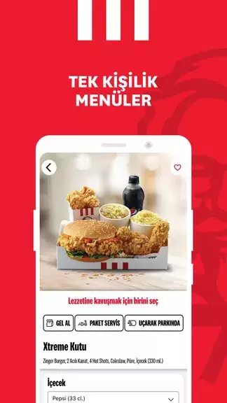 KFC Türkiye – Yemek Siparişi Schermafbeelding 2