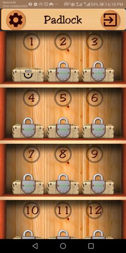 Open The Lock(padlock puzzle) Ảnh chụp màn hình 0