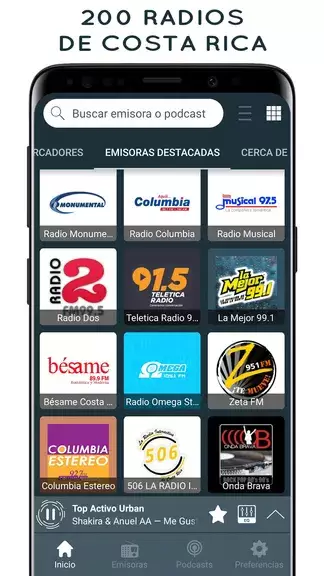 Radios de Costa Rica Online स्क्रीनशॉट 0