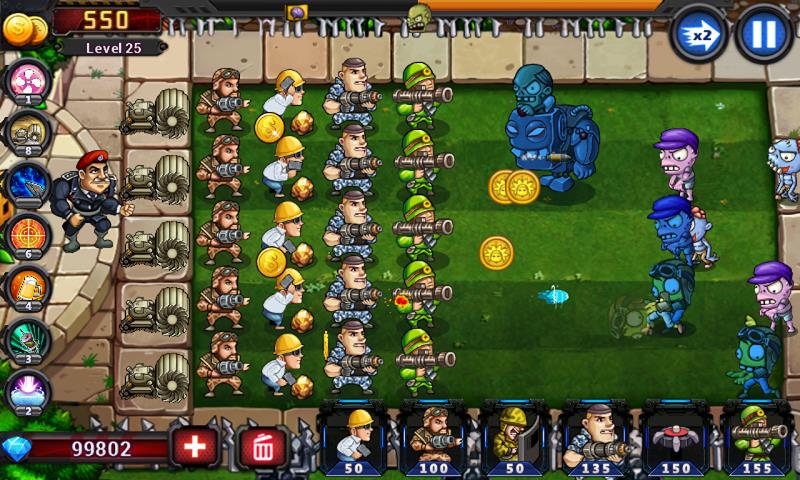 Schermata Army vs Zombies :Tower Defense 3