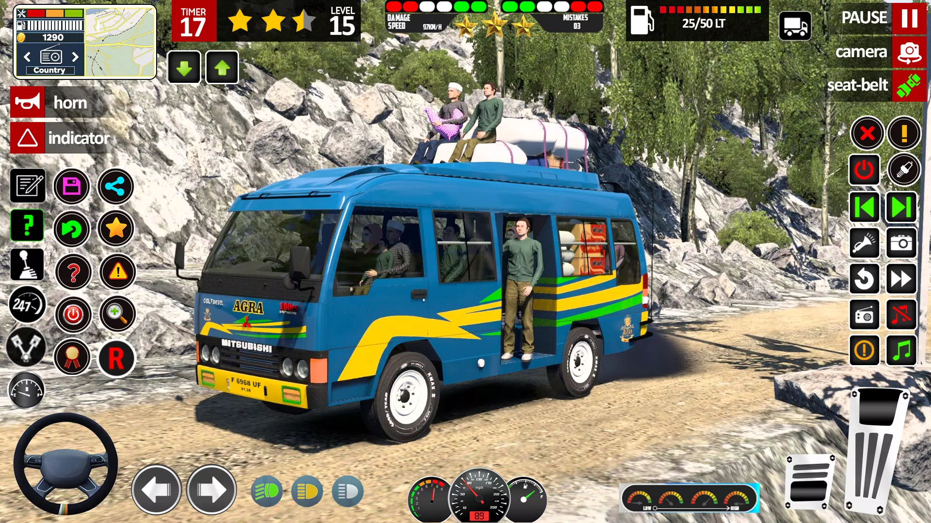 Real Mini Coach: Bus Game 3D Capture d'écran 2