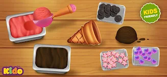 Ice Cream Making Game For Kids ภาพหน้าจอ 1