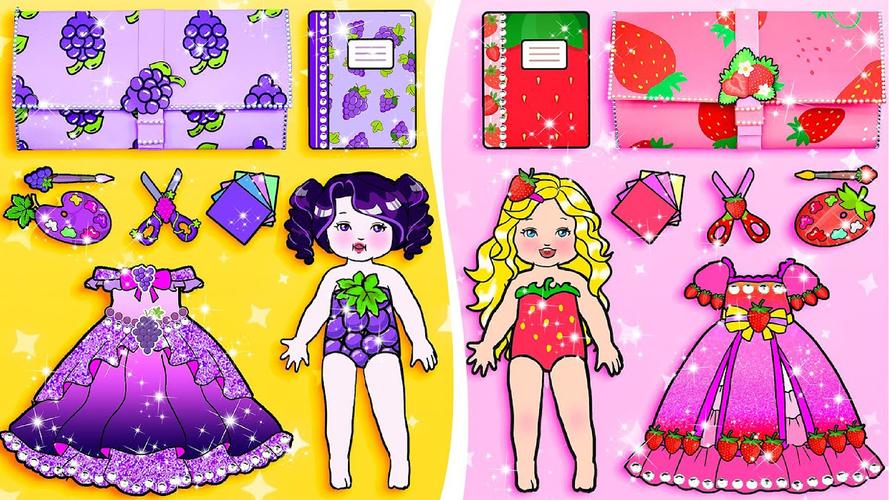 Paper Dolls Diary DIY Dress Up Ekran Görüntüsü 0